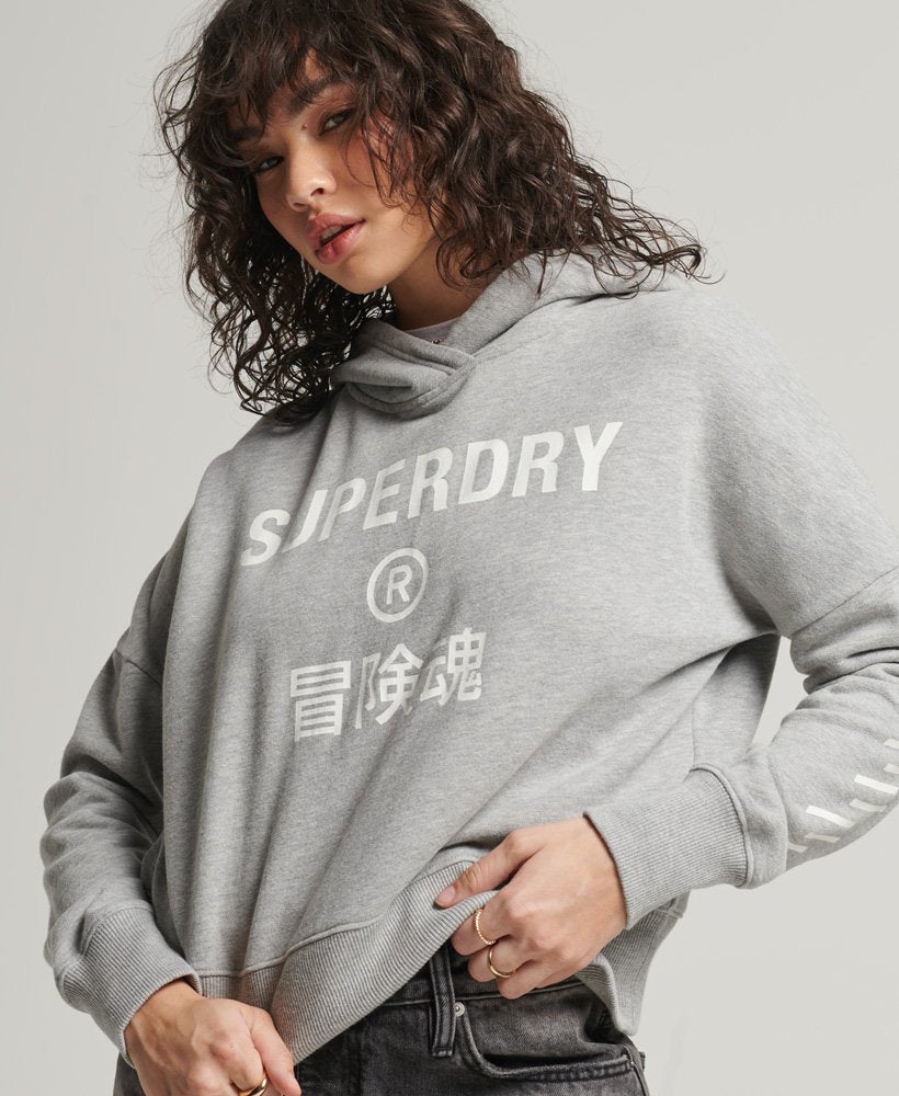 SUPERDRY Sport Crop Box Hoodie