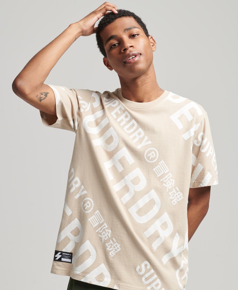 SUPERDRY Code Core Logo All Over Print T-shirt